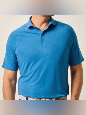 Johnnie-O Barrels Blue Callan Performance Polo JMPO100900 Golf